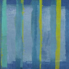 Abstract Art with Green Stripe