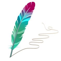 Many-coloured feather N2