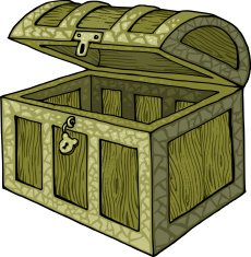 Empty treasure chest