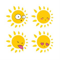 Cartoon Sun N102
