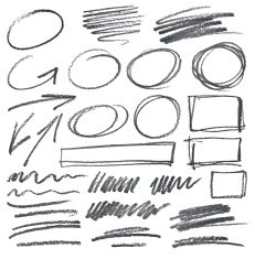 vector pencil design elements N2