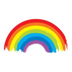 Vibrant rainbow