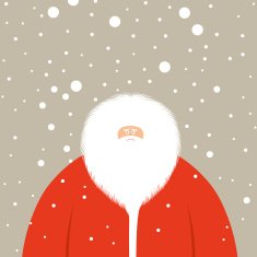 Save us Santa Christmas festive yuletide character illustration