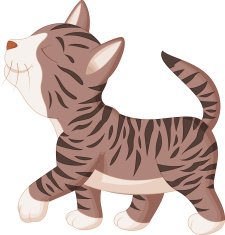 cute cat cartoon walking N2