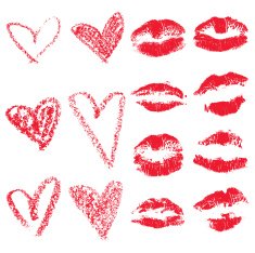 Lips and Hearts Set N2