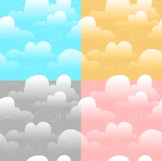 Seamless Clouds Background - 4 Flavors N2