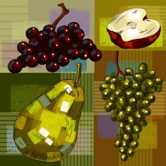 Detailed Drawings of Fruits N2
