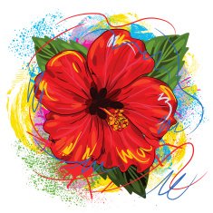 Beautiful Hibiscus Flower N3