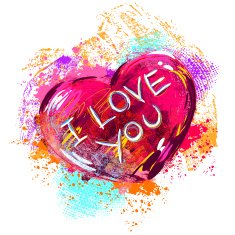 Colorful heart N11