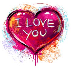 Colorful heart N12
