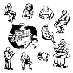 Reading People Sketch Set N2