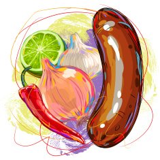 Tasty Sausage with Vegetables
