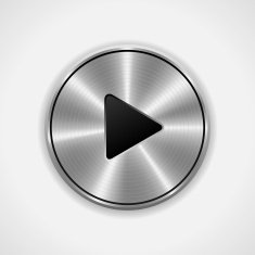Realistic Play Metal Button With Grooves