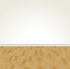 Vector Hardwood Floor and Blank Wall
