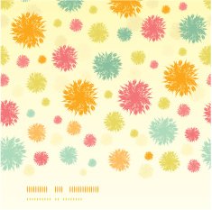 Abstract fluffy shapes horizontal seamless pattern background