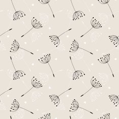 Dandelions seamless pattern N2
