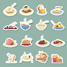 food icons sticker N2