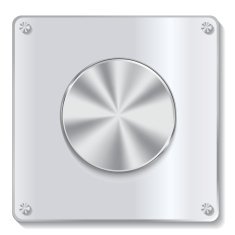 metal button with circular processing