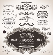 vintage labels N74