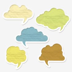 Vintage speech bubbles N2