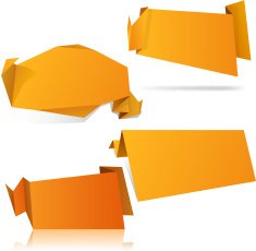 Origami orange wallpapers