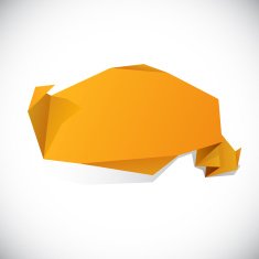 Origami orange wallpaper N3