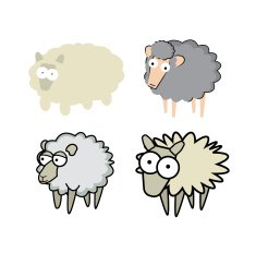 cartoon sheeps N2