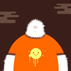 Mayor of Fluffville furry creature cartoon character illustration N2
