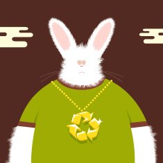 Recycle your bling bunny