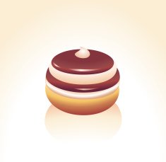 Chocolate icing covered donut
