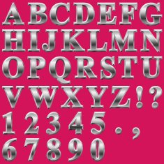 Metal Letters N7
