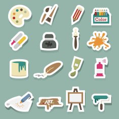 Art icons sticker N2