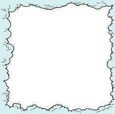 Blue Cloud Border N2