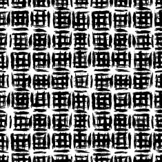Plaid pattern with crossing watercolor lines N4