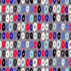 Hipster style pattern with doughnut like shapes N2