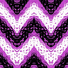 Hand drawn pattern with brushed zigzag line N5