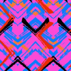 Hand drawn pattern with brushed zigzag line N9