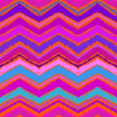 Hand drawn zigzag pattern in bright pink