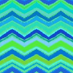 Hand drawn zigzag pattern in aqua blue