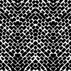 Black and white hand painted zig zag pattern N2