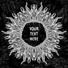 Modern mandala or snowflake design