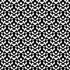 Pattern with damask motifs in black and white