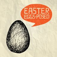 EASTER EGGS-POSED - Happy Easter card