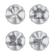 metal button with circular processing N2