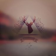 Vector landscape nature web and mobile template Corporate webs N2