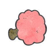 retro cartoon powder puff