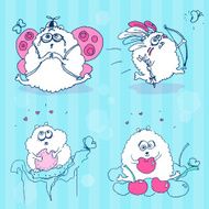 Set of pretty hamsters N2