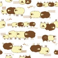 pattern of pretty sheep N12