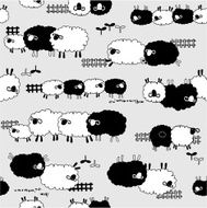 pattern of pretty sheep N13