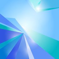 Blue abstract background vector corners